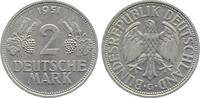 Deutschland 2 Mark 2 DM 1951 G Ähren J 386 -