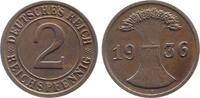 Deutschland 2 Pfennig 2 Reichspfennig 1936 D J 314 -