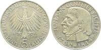 5 Mark 1964 Deutschland 5 DM 1964 J Fichte J 393 Erstabschlag vz/st