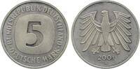 Deutschland 5 DM 5 DM 2001 A PP- Proof- J 415 -