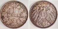 1 Mark 1896 Deutschland 1 Mark 1896 J J 017 Erstabschlag tolle Patina ! TOP vorzüglich/stempelglanz