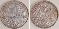 Deutschland 1 Mark 1 Mark 1901 G vz gereinigt J 017 -