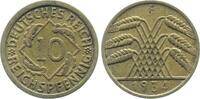 Deutschland 10 Pfennig 10 Reichsfennig 1934 F ss/vz J 317 -