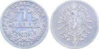 Deutschland 1 Mark 1 Mark 1881 G s/ss J 009 gereinigt -