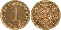 Deutschland 1 Pfennig 1 Pfennig 1911 A stgl J 010 -