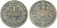 Deutschland 1 Mark 1 Mark 1886 E s/ss J 009 Regenbogenpatina -