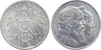 Deutschland 2 Mark 2 Mark 1906 G Baden Goldene Hochzeit J 34 kl. Fleck Friedrich -