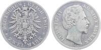 Deutschland 2 Mark 2 Mark 1876 D Ludwig II Bayern J 41 Ludwig II -