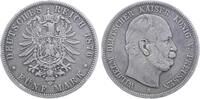 Deutschland 5 Mark 5 Mark 1876 B Preussen ss J 097 Wilhelm -