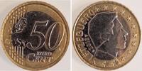 50 Cent 2013 Luxemburg auf 1 Euro Ronde, extr.Selten vorzüglich/stempelglanz