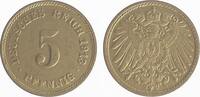 Kaiserreich 5 Pfennig ohne Münzzeichen -