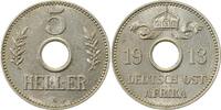 Deutsch Ostafrika 5 Heller 5 Heller Lochgeld 1913A JN 718 DOA -