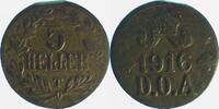Deutschland  5 Heller 1916T DOA JN 723 dick ss/vz Zainende!
