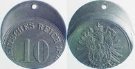 Deutschland 10 Pfennig Fehlprägung 10 Pfennig 187- dezentriert 30% J 004 -