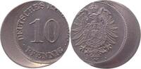 Deutschland 10 Pfennig Fehlprägung 10 Pfennig 1875 A J 004 dezentriert 25% -