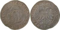 Saalfeld  0,5 Taler Silbermünze Nürnberg ohne Jahr (1554) Patina sehr schön