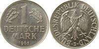 Deutschland 1 DM Fehlprägung 1 DM 1963 D ohne Randprägung J 385 -