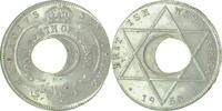 Britische Westafrika 1/10 Penny Fehlprägung 0,1 Penny 1950 Loch dezentriert KM 26 -
