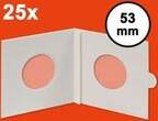 HARTBERGER Münzrähmchen 53 mm, selbstklebend, 25er-Packung