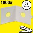 HARTBERGER-Münzrähmchen 25 mm, zum Heften, 1000er-Packung
