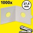 HARTBERGER-Münzrähmchen 27,5 mm, zum Heften, 1000er-Packung