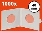 HARTBERGER-Münzrähmchen 40 mm, selbstklebend, 1000er-Packung