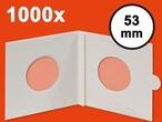 HARTBERGER-Münzrähmchen 53 mm, selbstklebend, 1000er-Packung