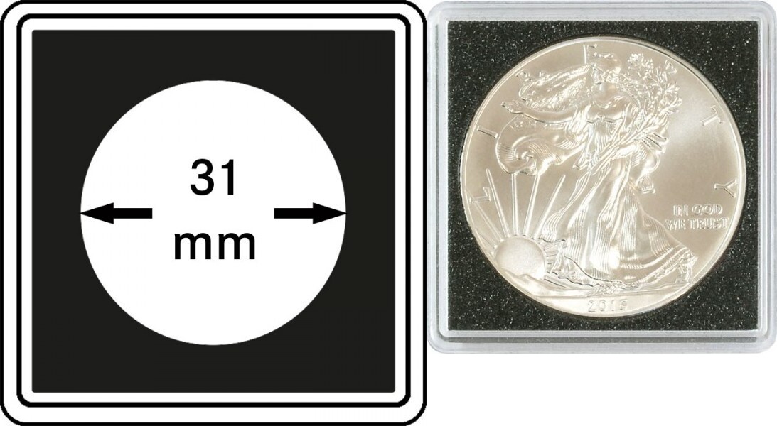 Lindner 10er Pack Münzkapseln 22,5 mm (Neu und originalverpackt) in für