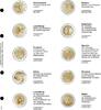 Vordruckblatt karat 2 Euro-Gedenkmünzen chronologisch: Griechenland 2004 - Italien 2005 -