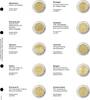 Vordruckblatt karat 2 Euro-Gedenkmünzen chronologisch: Slowenien 2013 - Griechenland 2013 -