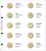 Vordruckblatt karat 2 Euro-Gedenkmünzen chronologisch: Griechenland 2013 bis Portugal 2014 -