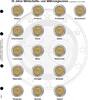 Vordruckblatt karat 2 Euro-Gedenkmünzen chronologisch: Gemeinschaftsausgabe 10 Jahre WWU -