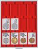   Velourseinlage, hellrot, mit 12 rechteckigen Fächern für REBECK COIN L... 11,00 EUR  zzgl. 6,50 EUR Versand