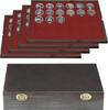   Echtholzkassette CARUS mit 4 Tableaus für 120 Münzkapseln mit Außen-Ø ... 95,50 EUR kostenloser Versand