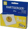 HARTBERGER Münzrähmchen 17,5 mm, zum Heften, 25er-Packung -