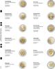 Multi Collect Vordruckblatt für 2 Euro-Gedenkmünzen: Luxemburg 2006 - Frankreich 2008 -