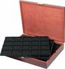 LINDNER Echtholz Münzkassette für 100 Münzrähmchen 50x50 mm/Münzkapseln CARRÉE/OCTO Münzkapseln - SONDEREDITION -