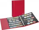 PUBLICA M COLOR Briefmarken-Einsteckalbum mit 10 beidseitig bestückbaren Folien-Einsteckblättern in zwei Ausführungen-Berry (rot -