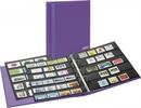 PUBLICA M COLOR Briefmarken-Einsteckalbum mit 10 beidseitig bestückbaren Folien-Einsteckblättern in zwei Ausführungen-Viola (Lil -