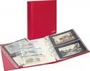 PUBLICA M COLOR Banknotenalbum mit 10 beidseitig bestückbaren Folienblättern in zwei Ausführungen-Berry (rot) -