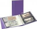 PUBLICA M COLOR Banknotenalbum mit 10 beidseitig bestückbaren Folienblättern in zwei Ausführungen-Viola (Lila) -