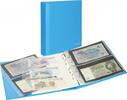 PUBLICA M COLOR Banknotenalbum mit 10 beidseitig bestückbaren Folienblättern in zwei Ausführungen-Nautic (blau) -