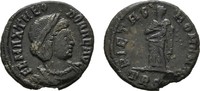 RÖMISCHE KAISERZEIT Æ-Follis Constantius II., 337-361 für Theodora. -