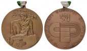 ITALIEN Medaille mit Band (ATTARDI) Republik Italien seit 1946.