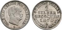 Silbergroschen 1870, A. BRANDENBURG-PREUSSEN Wilhelm I., 1861-1888. Fast Stempelglanz.