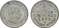 Silbergroschen 1872, A. BRANDENBURG-PREUSSEN Wilhelm I., 1861-1888. Kl. Flecken. Stempelglanz.