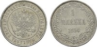 FINNLAND 1 Markka Alexander III. von Rußland, 1881-1894.