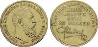 BRANDENBURG-PREUSSEN Messingmedaille Friedrich III., 1888.