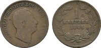 BADEN Ku.-Kreuzer Karl Leopold Friedrich, 1830-1852.