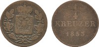 SCHWARZBURG 1/4 Kreuzer Friedrich Günther, 1807-1867.